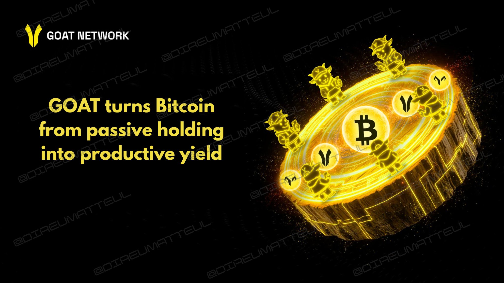 GOAT Network BTC yield dashboard interface
